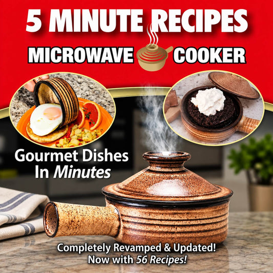 5 Minute Recipes microwave cooker cookbook featuring quick egg and dessert dishes